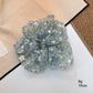 Gifty - Blue Green Floral Print Mesh Scrunchie