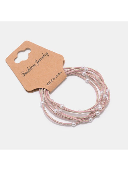 Gifty - Macaron Colored Beaded Hair Ties