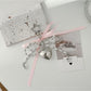 Keypus - Beaded Heart Bow Bag Pendant Alloy Keychain
