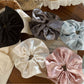 Gifty - Textured Solid Color Satin Scrunchie