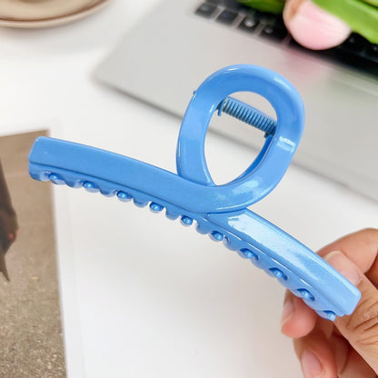 Beau - Geometric Plastic Line Detail Claw Hair Clip