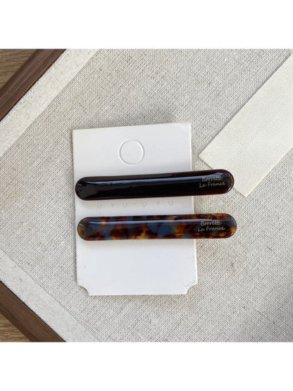 Beau - Retro Oval Acetate Hair Clip