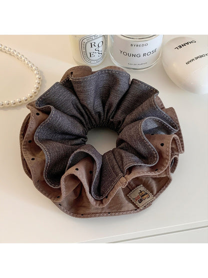 Gifty - Denim Square Scarf Hair Tie