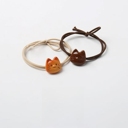 Gifty - Cute Cartoon Cat Face Elastic Hair Tie