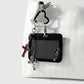 Keypus - Y2K Dark Wing and Cross Keychain