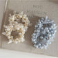 Gifty - Beaded Ribbon Trim Decorative Ponytail Hair Tie