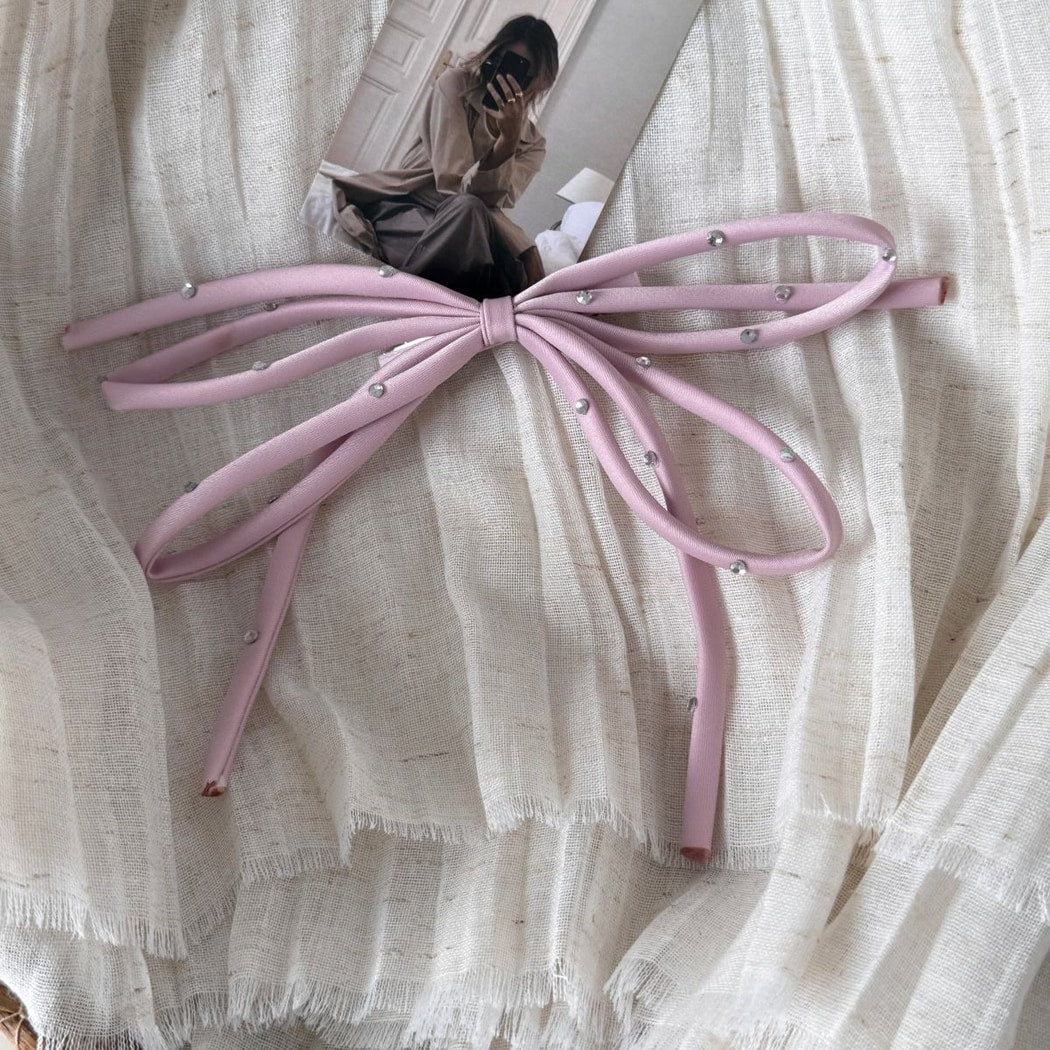 Beau - Sweet Style Rhinestone Bow Hair Clip