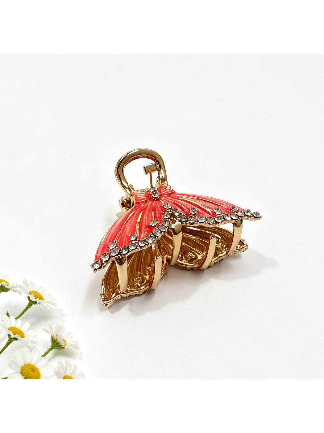 Beau - Bow Shape Glossy Alloy Hair Claw Clip