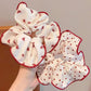 Gifty - Checked Print Detail Polyester Scrunchie
