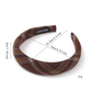 Gifty - Retro Plaid Fabric Wrapped Wide Headband