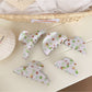 Beau - Floral Print Glossy Acetate Claw Clip