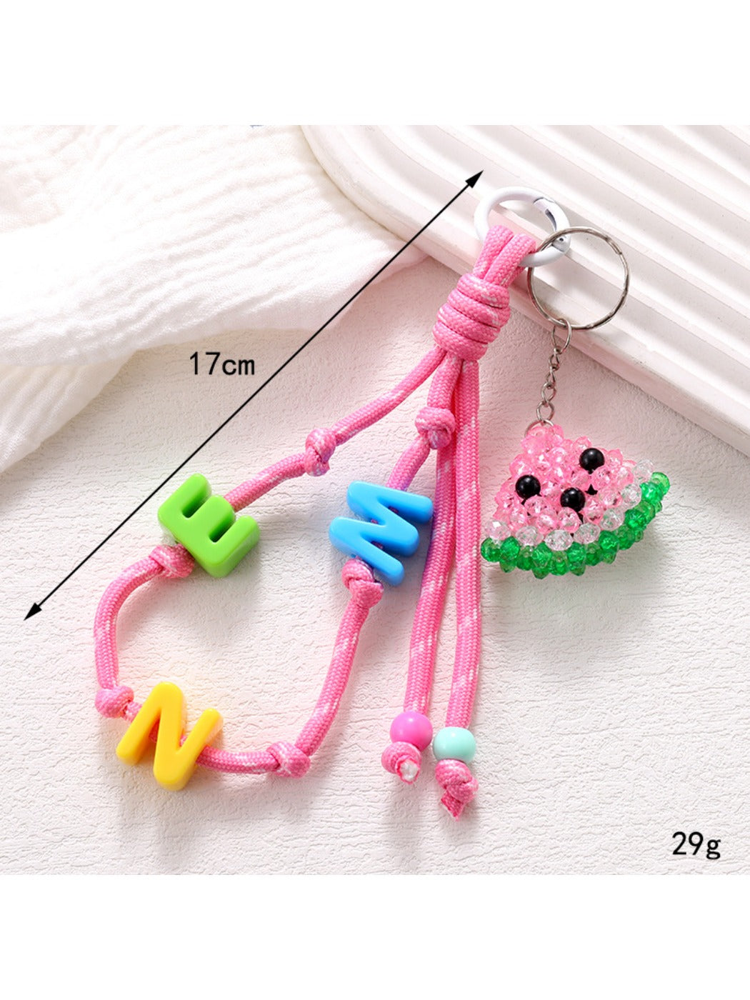 Keypus - 3D Watermelon Slice-Shaped Keychain