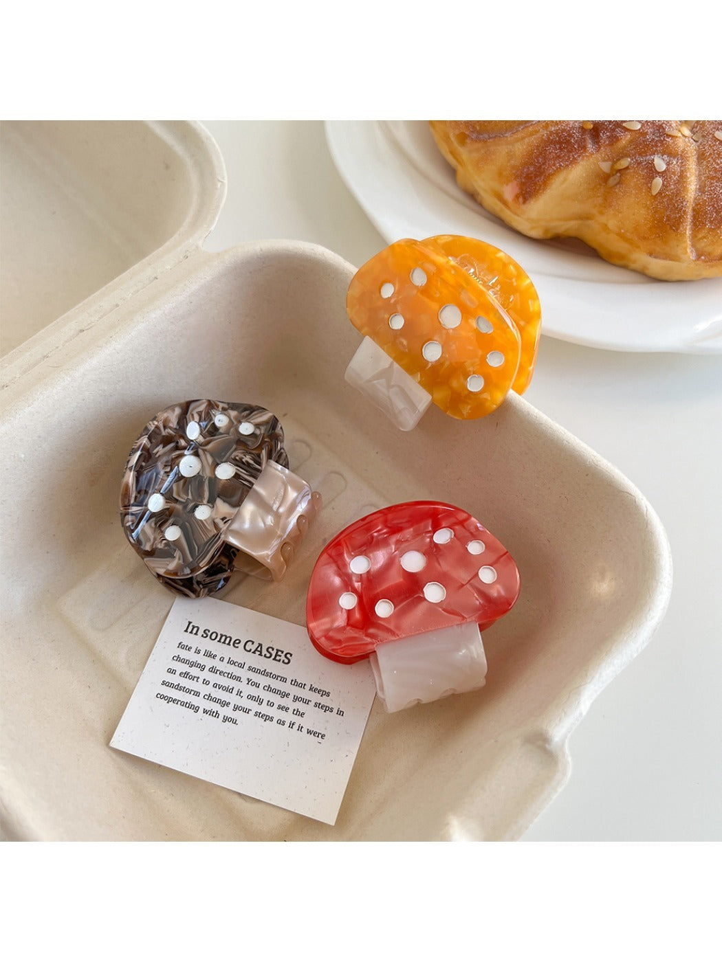 Beau - Colorful Mushroom Shaped Hair Clips