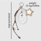 Keypus - Retro Beaded Cord Star Mirror Bag Charm Keychain