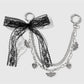 Keypus - Y2K Lace Bow Chain Bag Charm Keychain