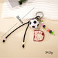 Keypus - Acrylic Sports Ball Letter Bag Charm Keychain