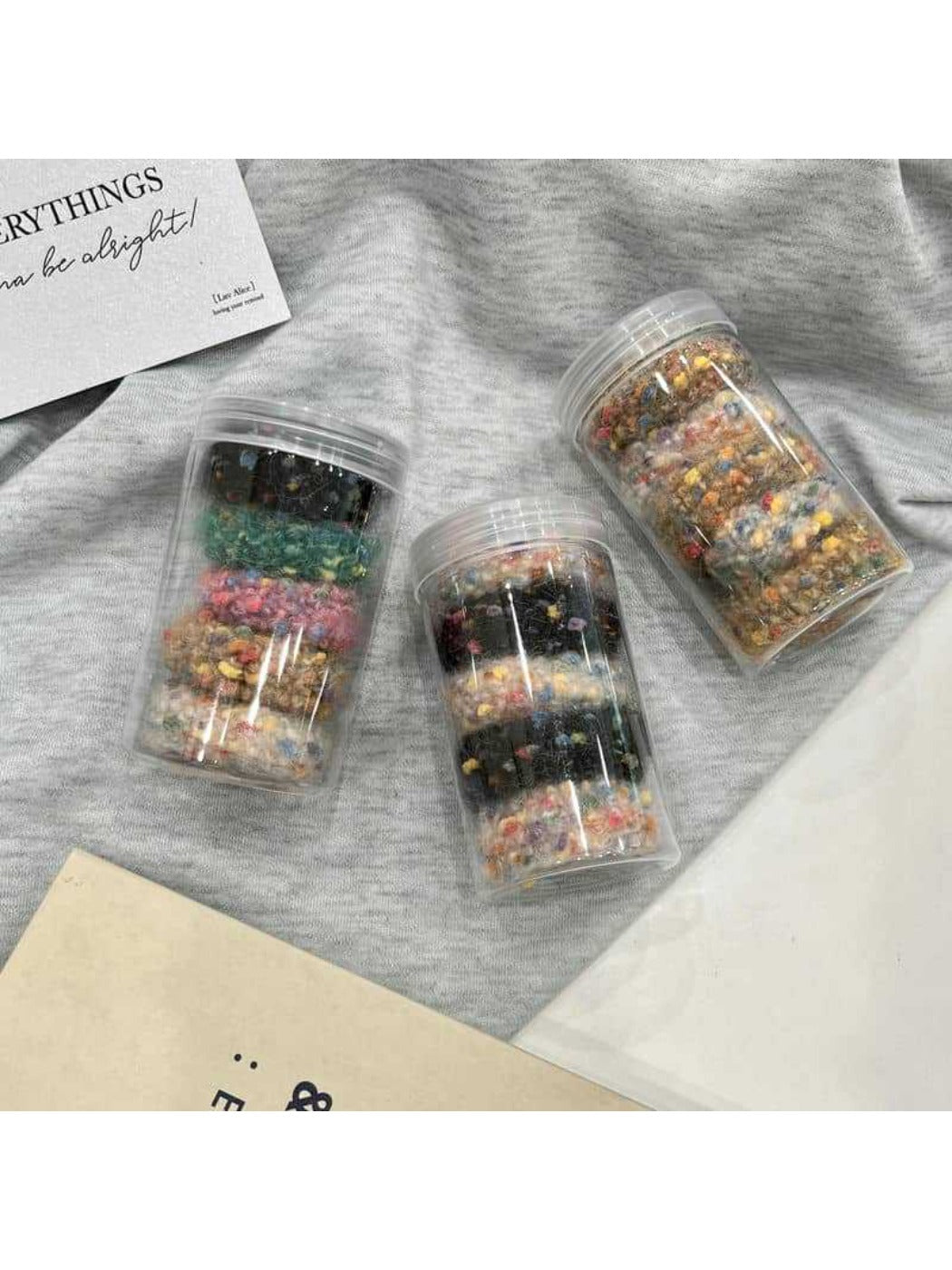 Gifty - Colorful Polka Dot Plush Hair Ties