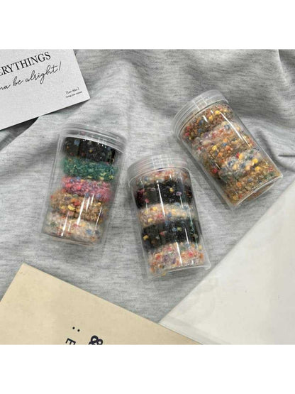 Gifty - Colorful Polka Dot Plush Hair Ties