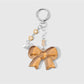 Keypus - Retro Beaded Cord Star Mirror Bag Charm Keychain