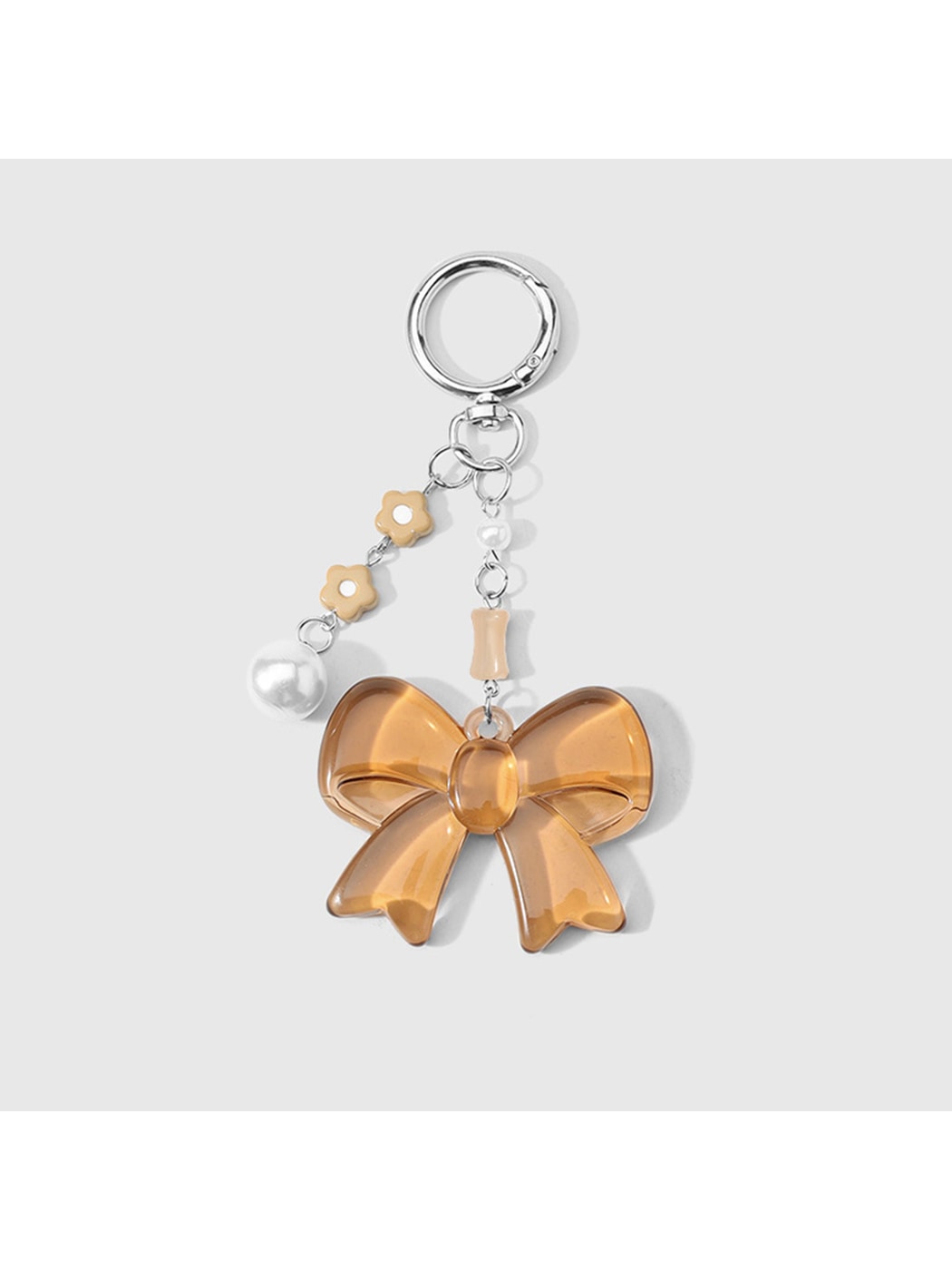 Keypus - Retro Beaded Cord Star Mirror Bag Charm Keychain