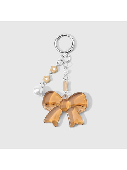 Keypus - Retro Beaded Cord Star Mirror Bag Charm Keychain