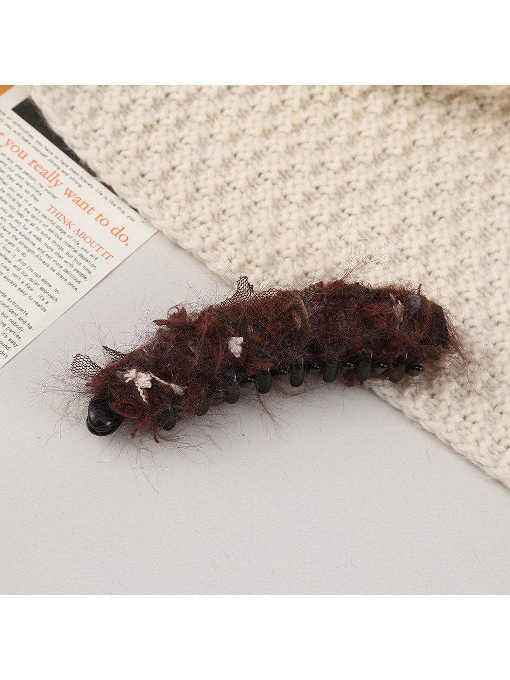 Beau - Polyester Fiber Gradient Style Banana Clip