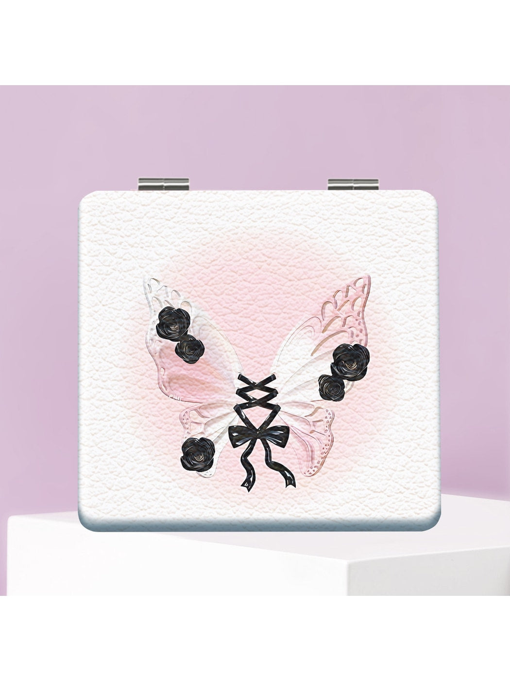 Mirroray - Decorative Butterfly Print Portable Mirror