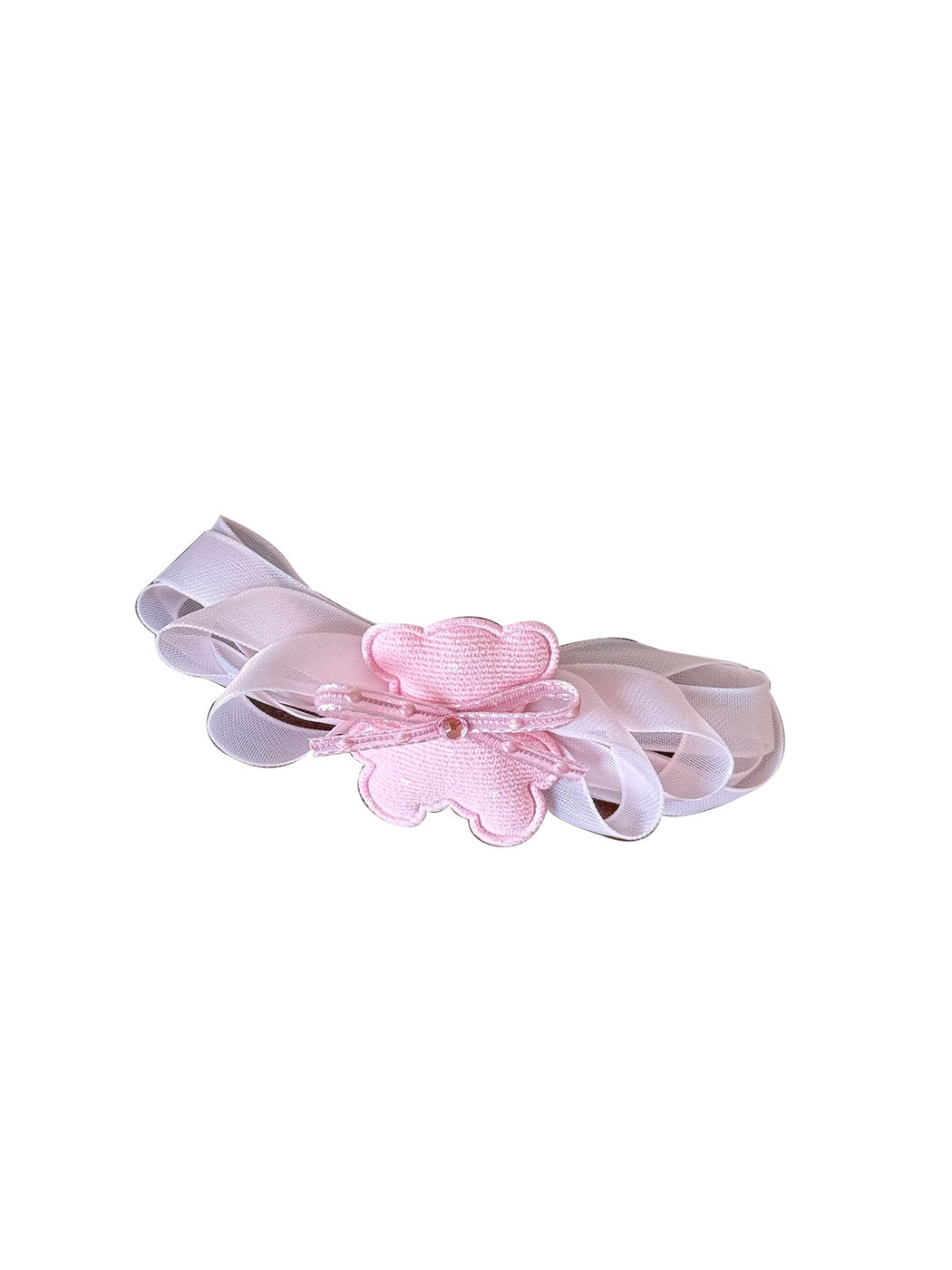 Beau - Layered Mesh Bow Bear Side Bangs Hair Clip