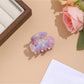 Beau vibrant acetate hair clip shown from top angle emphasizing smooth edges