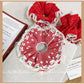 Gifty - Double-layer Lace Plaid Hair Ring