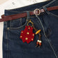 Keypus - Vintage Vest Beaded Bag Charm Keychain