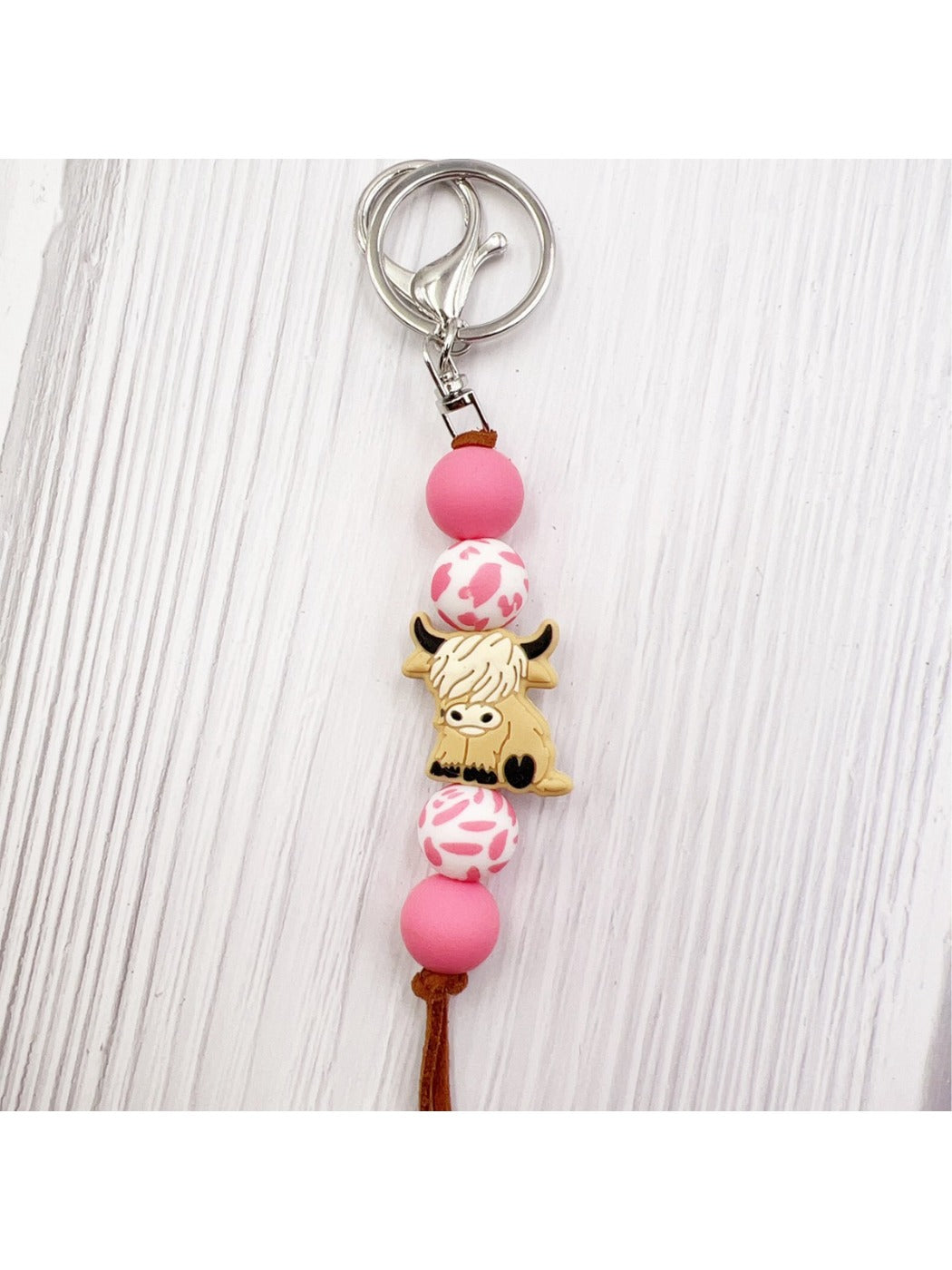 Keypus - Cartoon Yak-shaped Beads Keychain