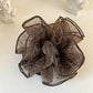 Gifty - Ruffled Leopard Print Polyester Scrunchie