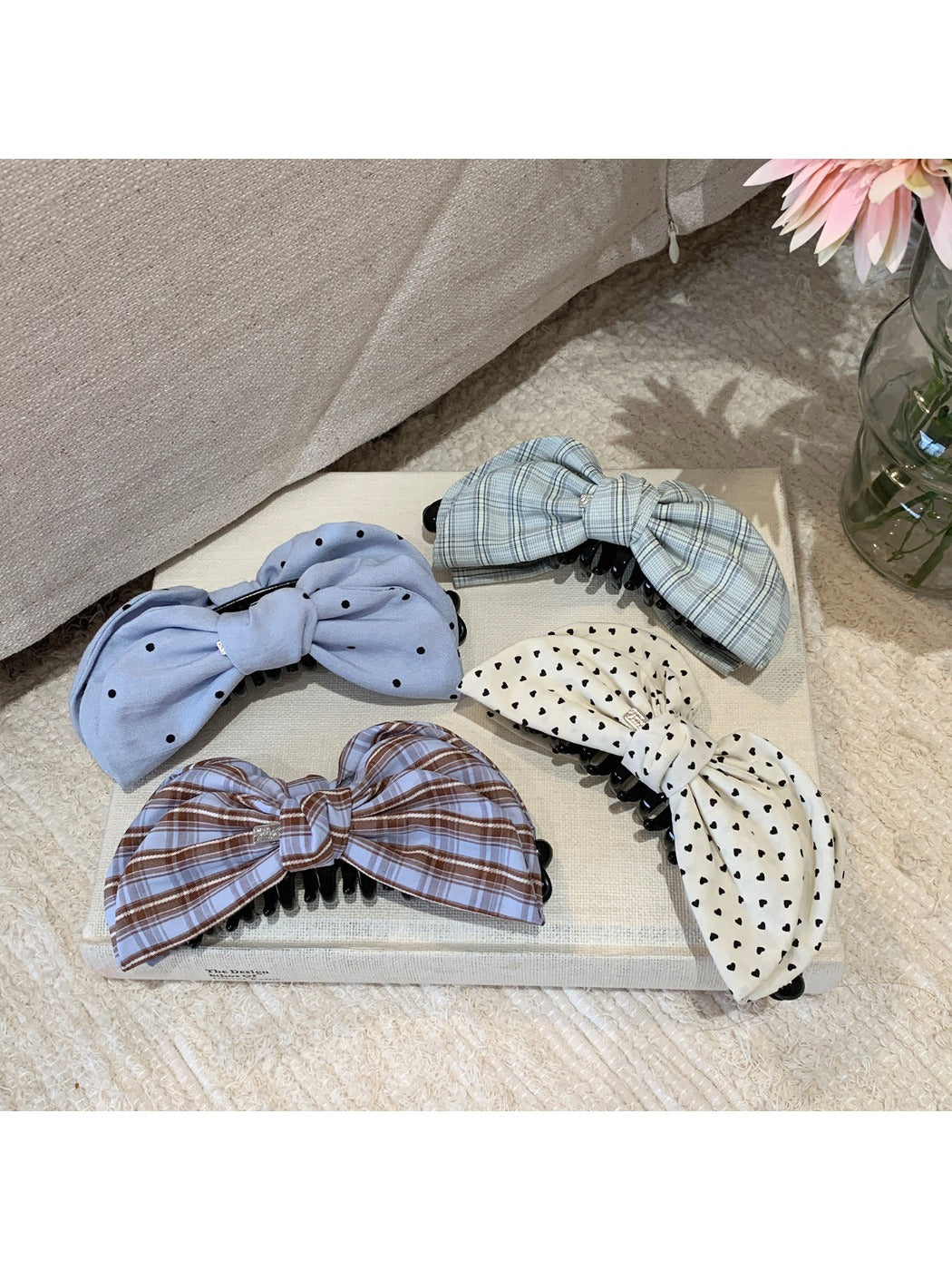 Beau - Beautiful Polka Dot Bow Hair Clip