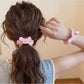 Gifty - Cute Dog Bead Detail Elastic Scrunchie