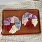 Gifty - Colorblock Plaid Polyester Scrunchie
