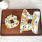 Gifty - Cartoon Heart Print Polyester Scrunchie