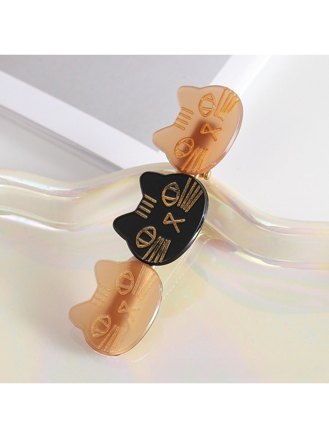 Beau - Cartoon Cat Face Hair Clip