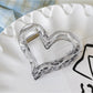 Beau - Sweet Style Heart Form Plastic Claw Hair Clip