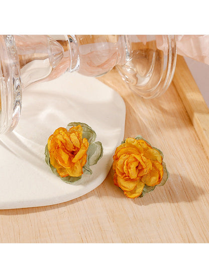 Earedge - Lace Flower Stud Earrings