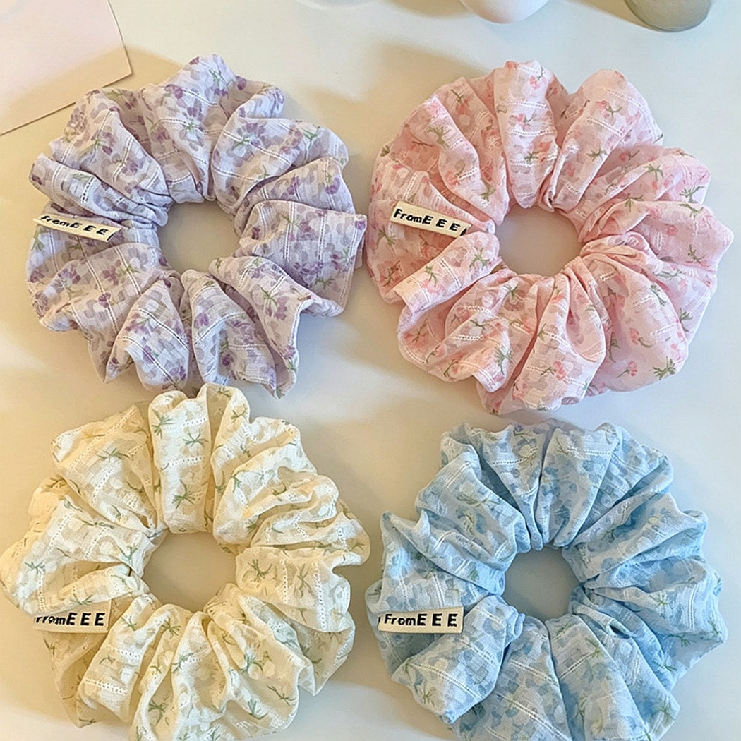 Gifty - Floral Print Elastic Scrunchie