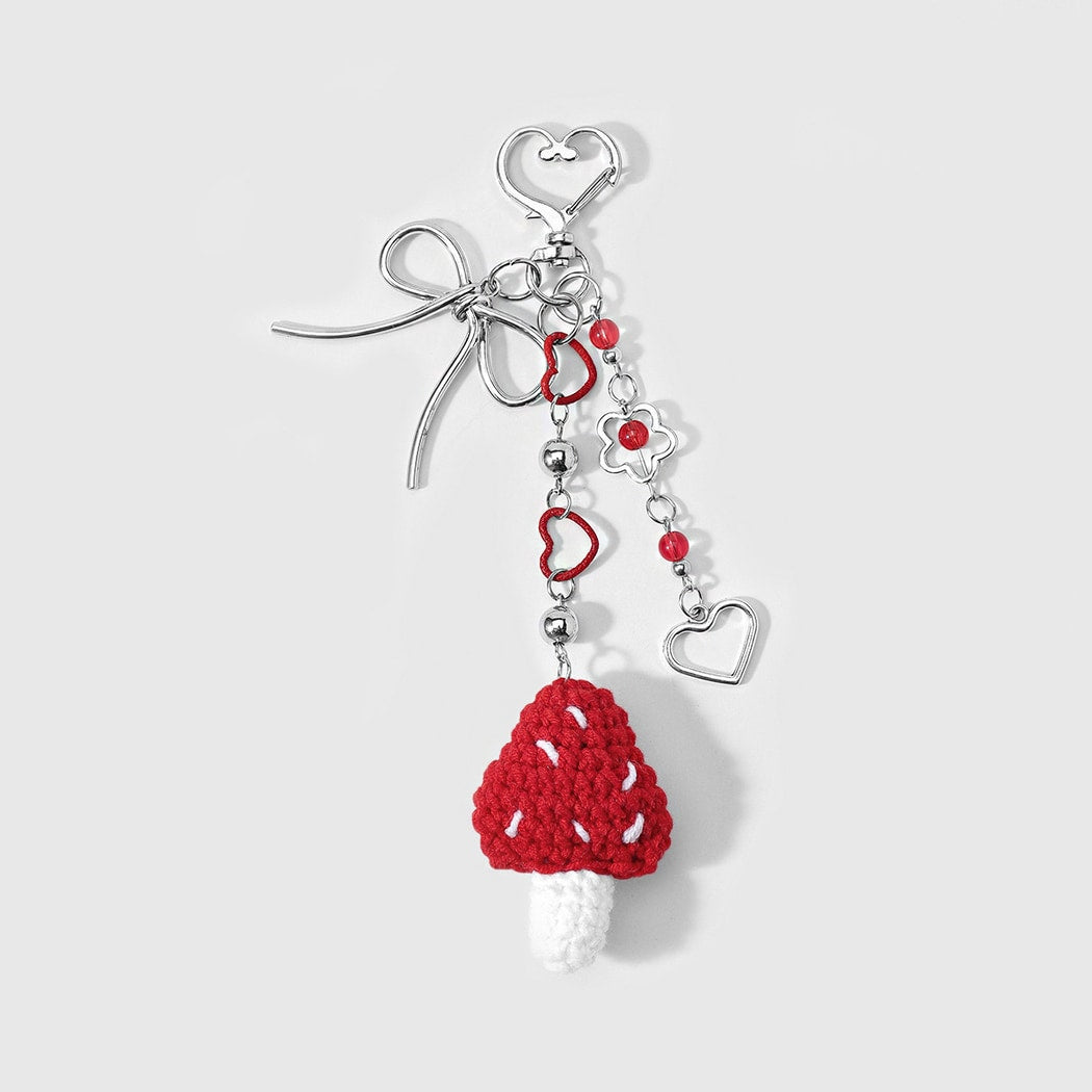 Keypus - Sweet Style Mushroom Heart Keychain