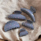 Beau - Mist Blue Acrylic Rectangle Fan Shape Claw Clip