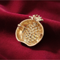 Brovia - Drip Oil Enamel Alloy Pomegranate Brooch