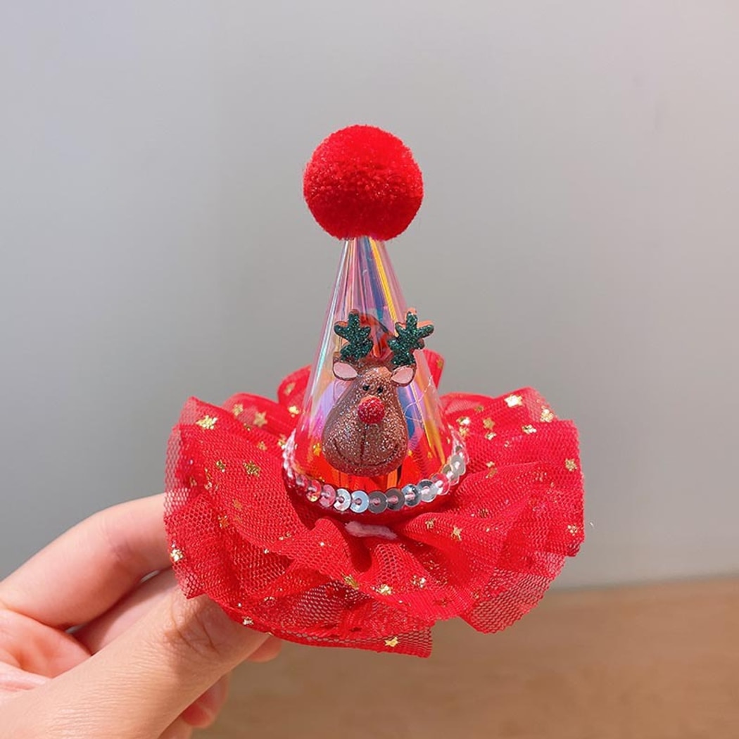 Beau - Bright Christmas Theme Bow Decorative Hair Clip