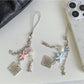 Keypus - Ceramic Starfish Fish Detail Beaded Phone Charm
