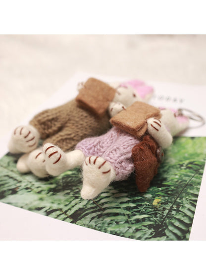 Feltery - Cute 3D Bunny Keychain Bag Charm Gift