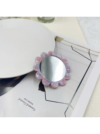 Mirroray - Acetic Acid Plate Sunflower Small Round Mirror