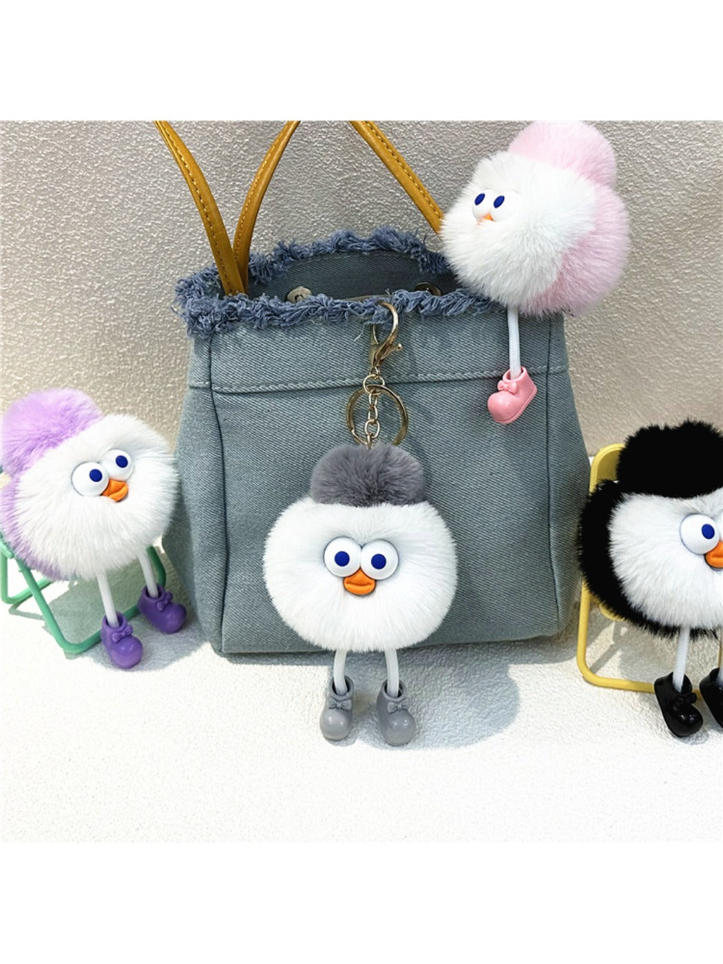 Keypus - Cartoon Funny Round Keychain