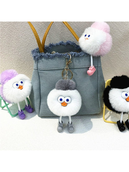 Keypus - Cartoon Funny Round Keychain